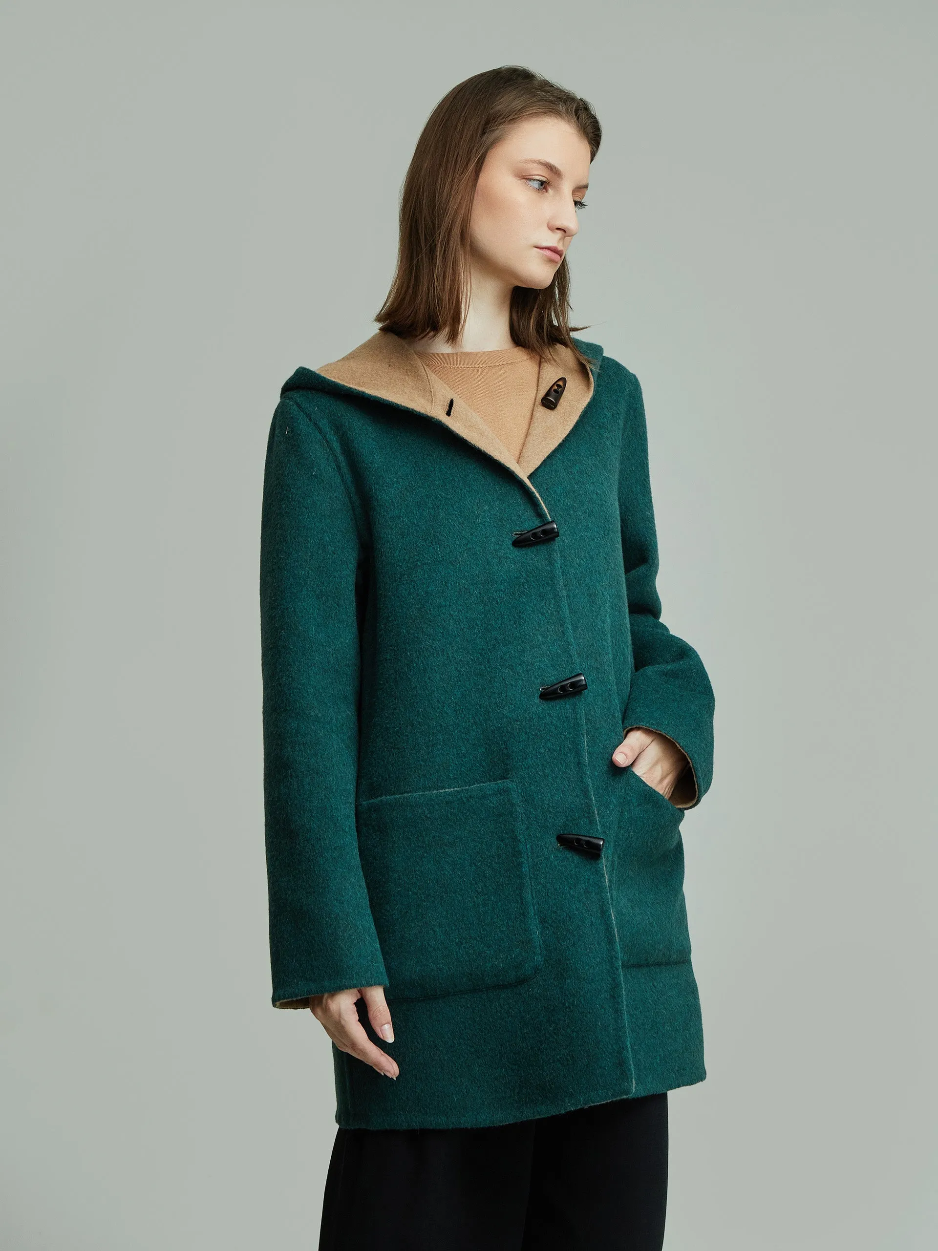 Alaia Coat Baby Alpaca Color Green