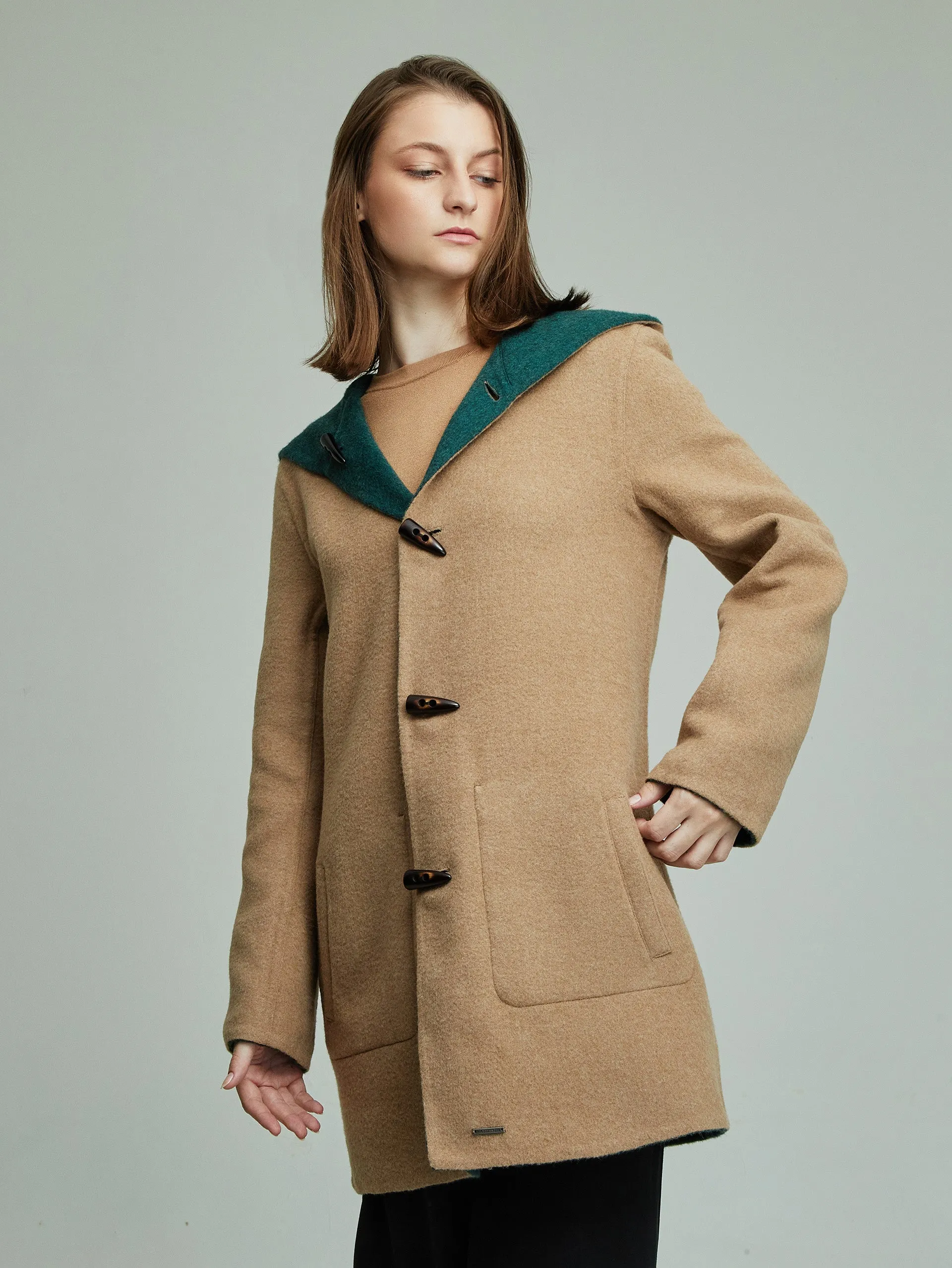 Alaia Coat Baby Alpaca Color Green