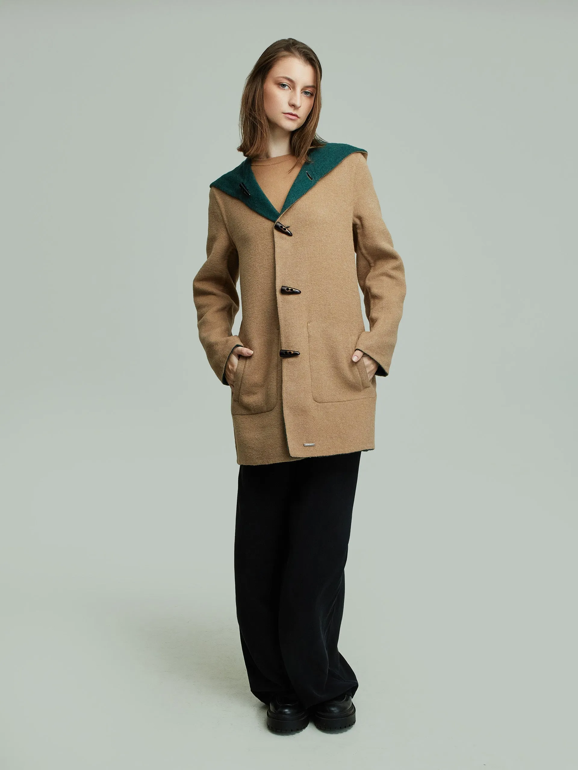 Alaia Coat Baby Alpaca Color Green