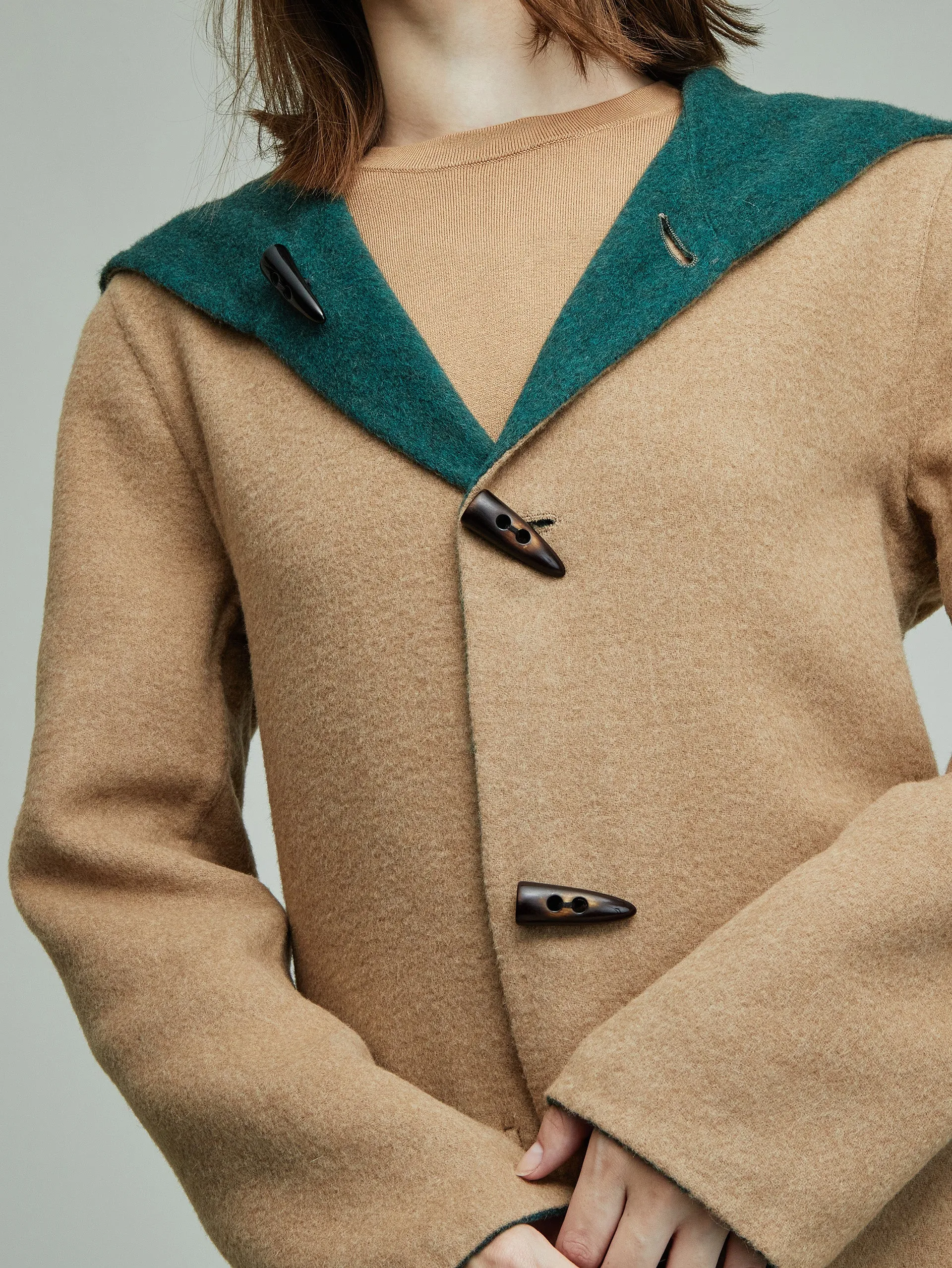 Alaia Coat Baby Alpaca Color Green