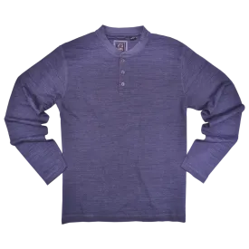 Burnout Slub Heather Knit Jersey Henley