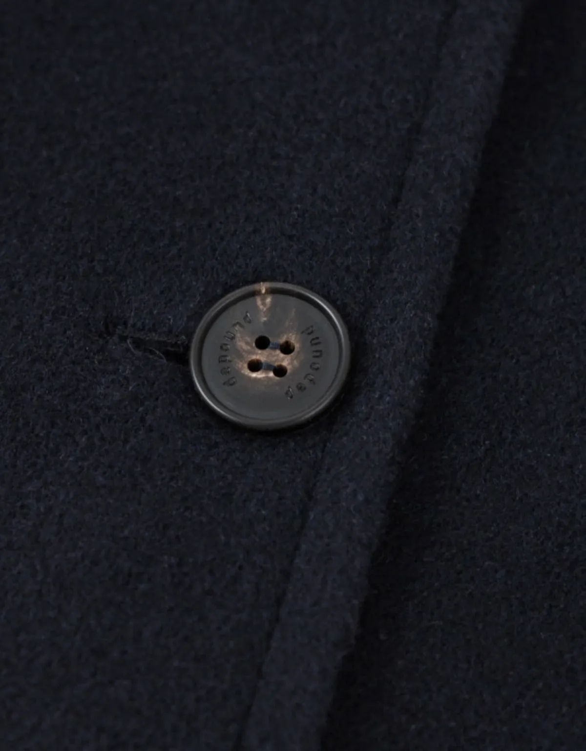 Cashmere Half Coat In Navy