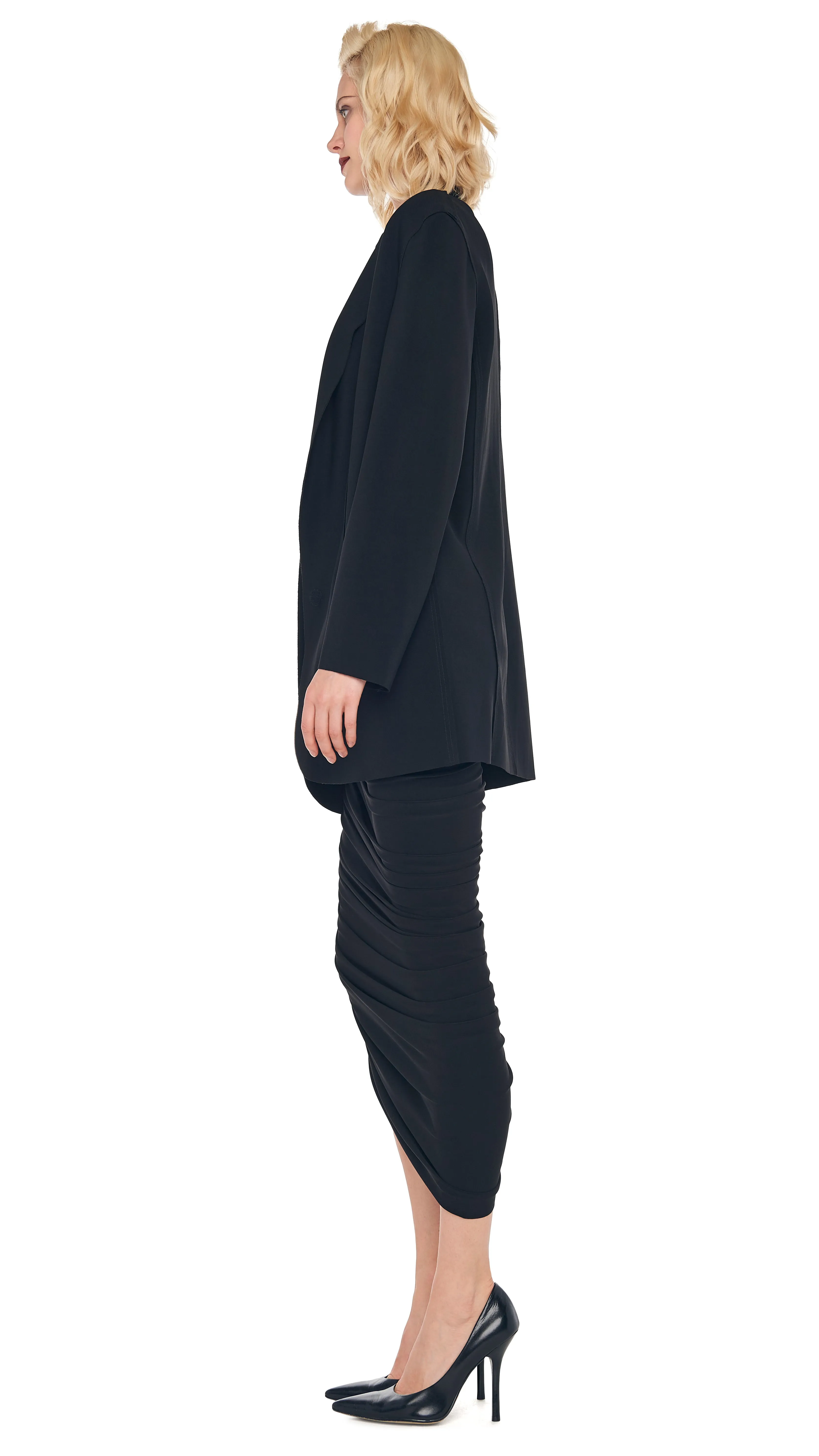 DIANA GOWN with OVERSIZED SINGLE BREASTED JACKET