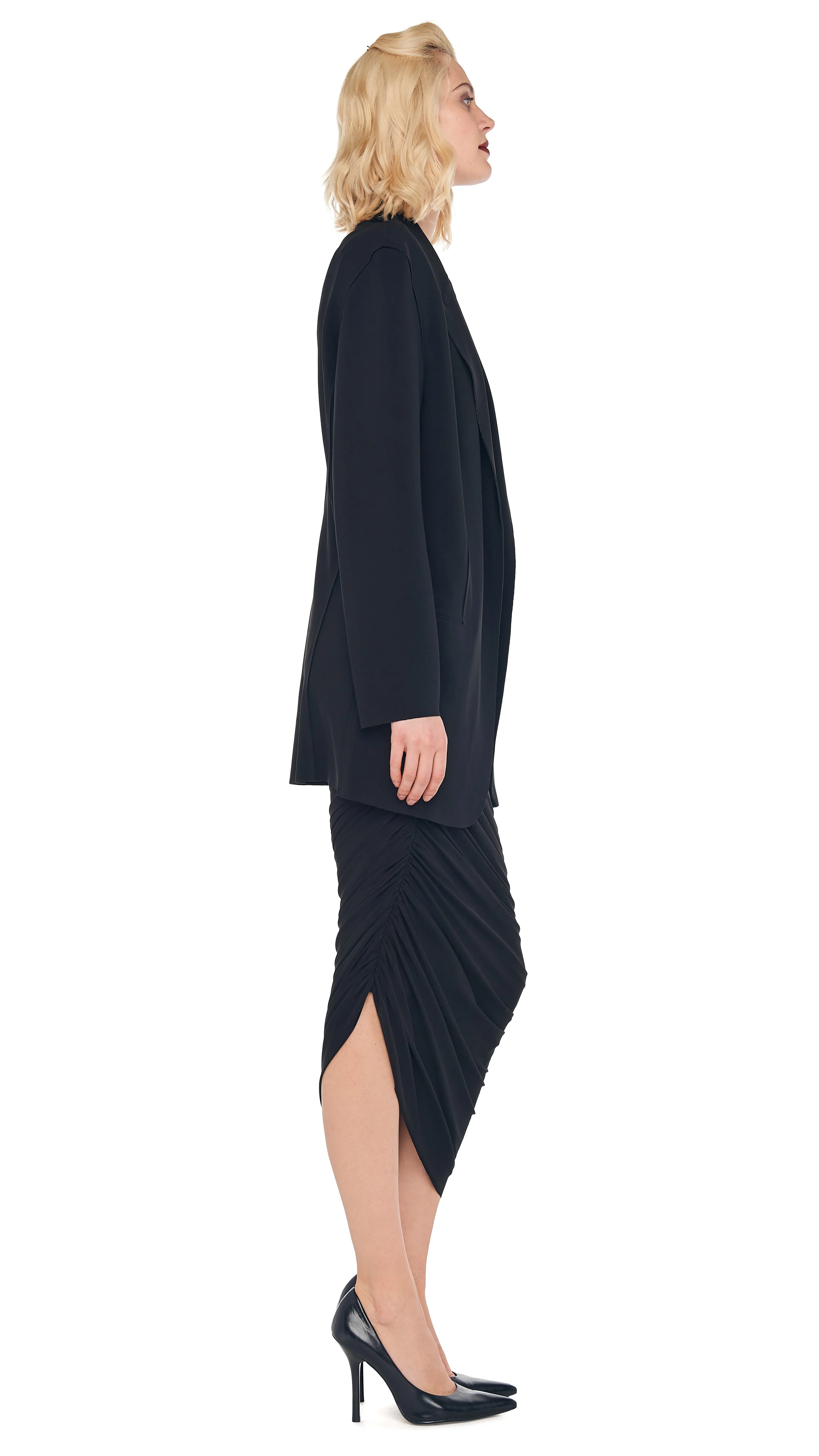 DIANA GOWN with OVERSIZED SINGLE BREASTED JACKET