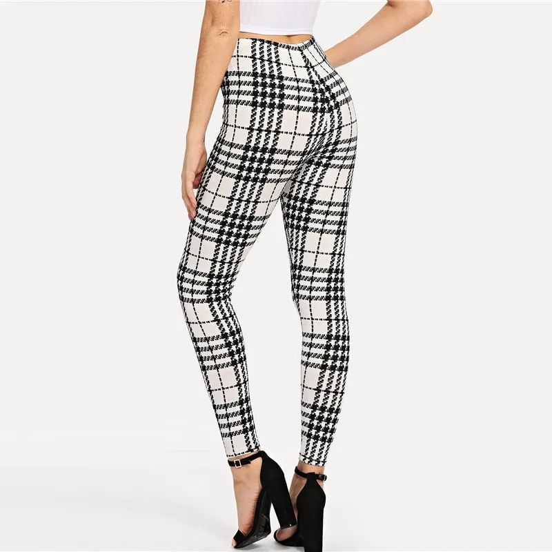 Highstreet Plaid Leggings