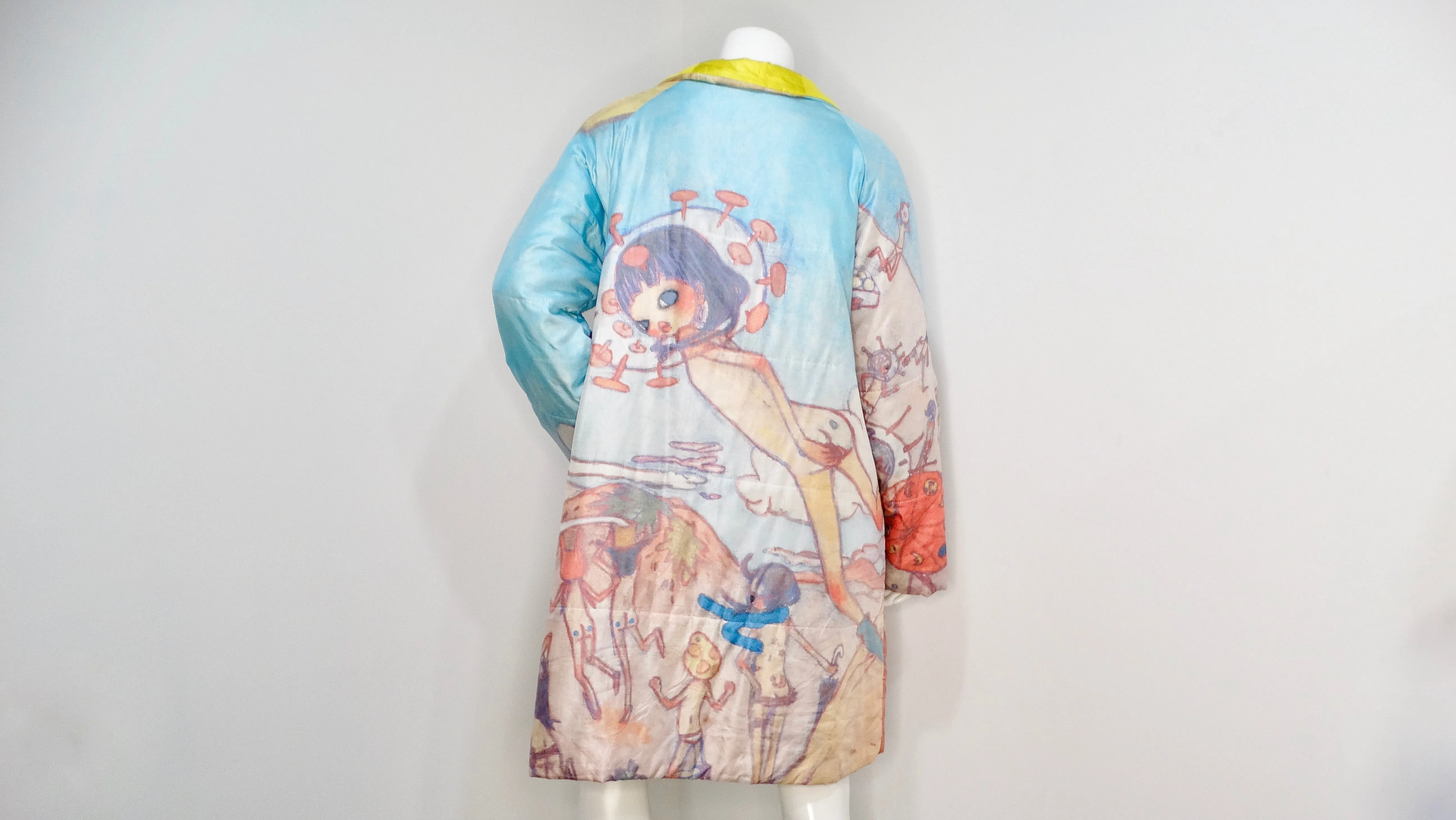 Issey Miyake x Aya Takano 2004 Runway Fantasy Print Puffer Coat