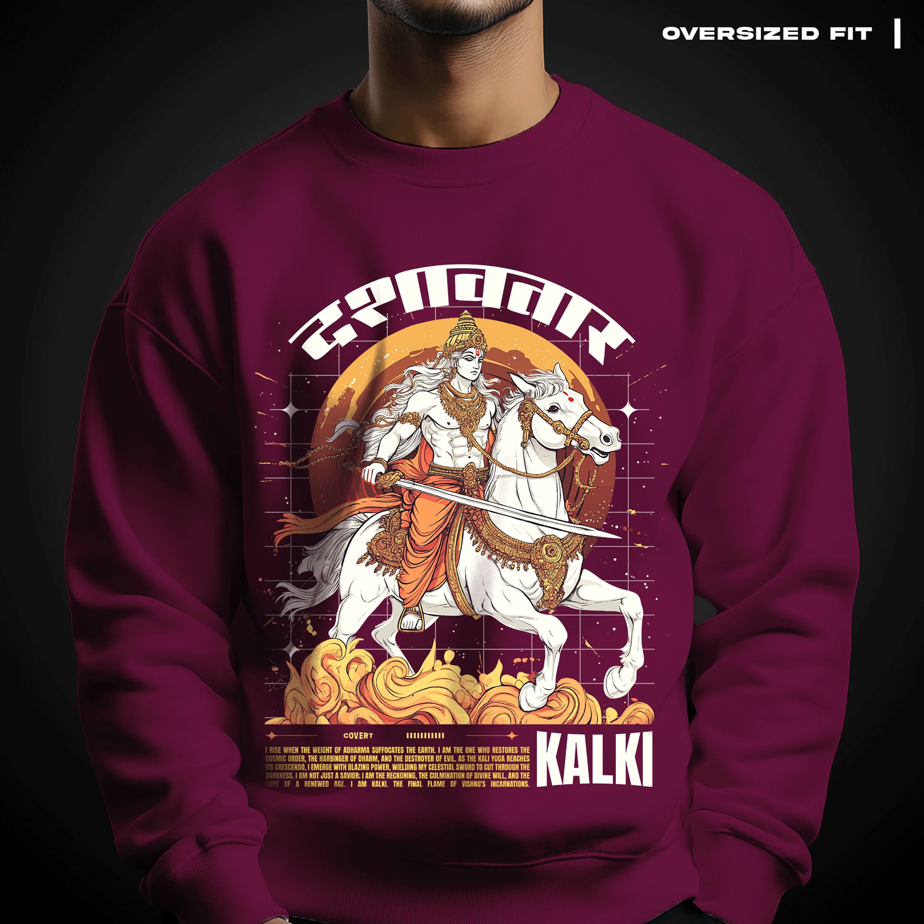 Kalki: The Restorer of Dharma Oversized Sweatshirt