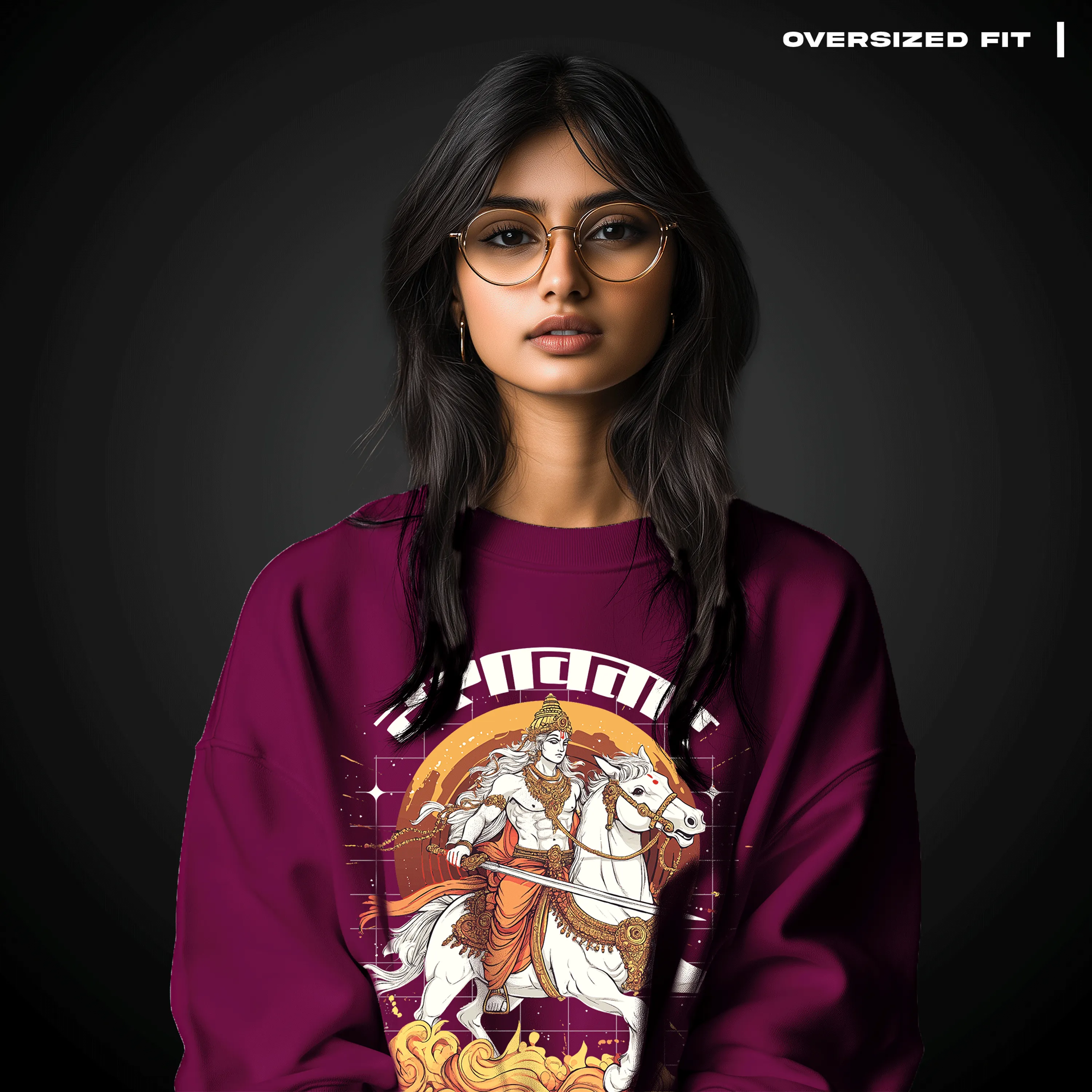 Kalki: The Restorer of Dharma Oversized Sweatshirt