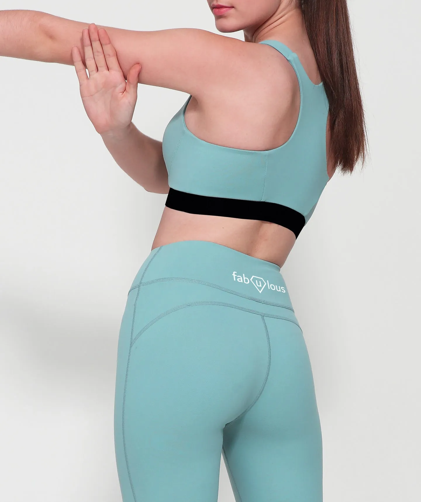 Misty Leggings Mid Waist in Harbour Teal