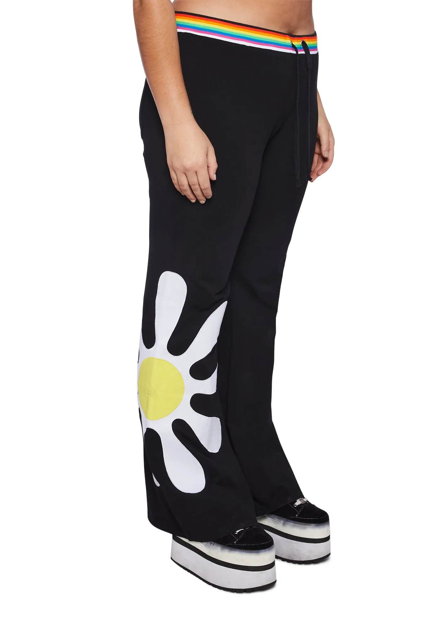 Plus Dazzle Blossom Thermal Flare Pants