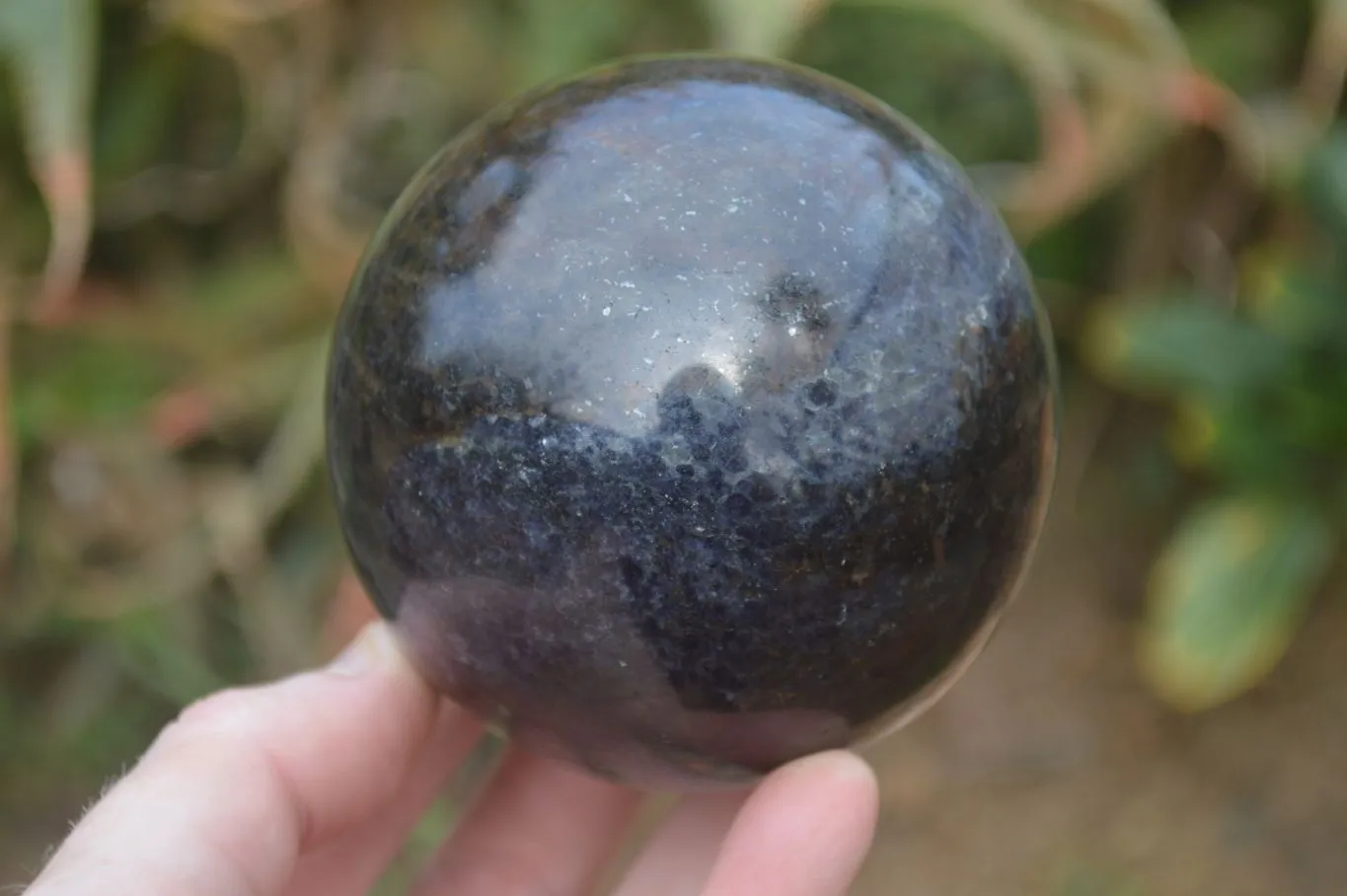 Polished Rare Iolite Spheres x 1 From Ambatofinandrahana, Madagascar