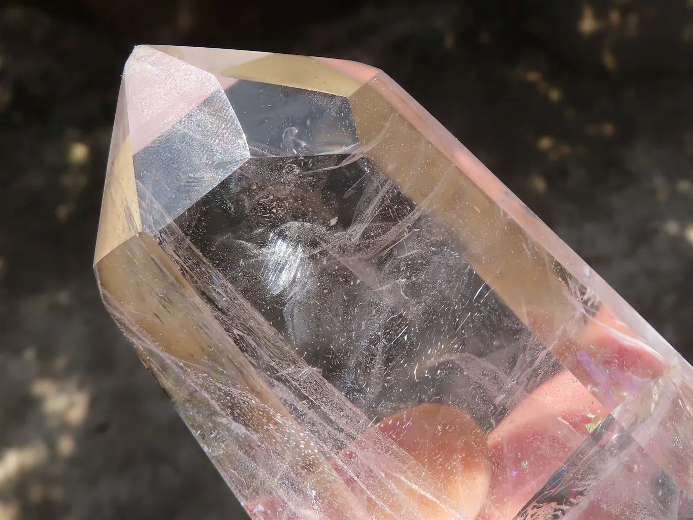 Polished Semi Optic Clear Quartz Points x 6 From Madagascar