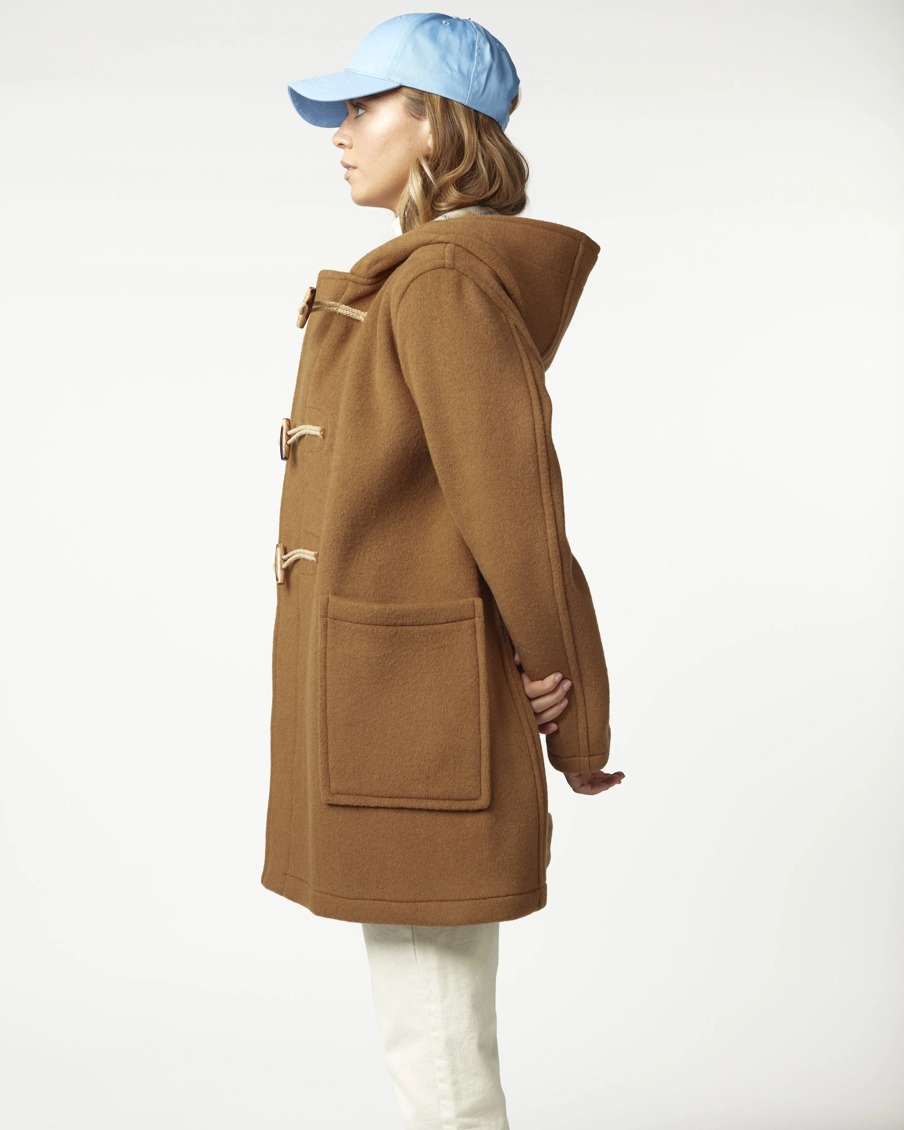 Women's Abberley Simple Fit Duffle Coat With Wooden Toggles - Camel