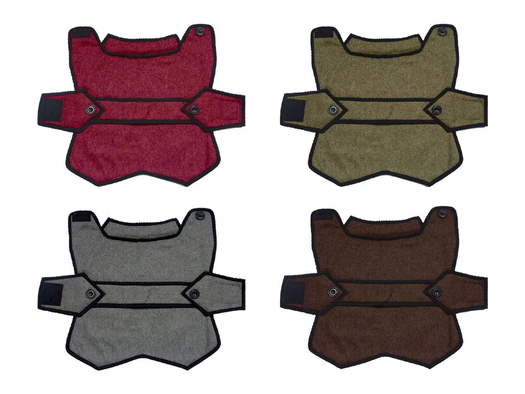 Wool Dog Coat (Maroon)